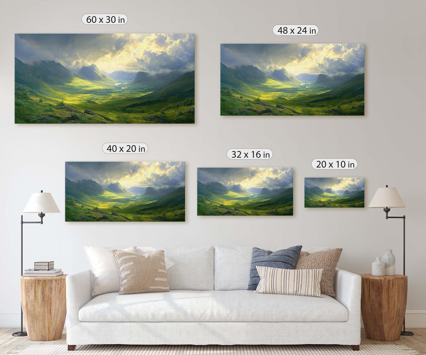 Celtic Highlands, Scotland Art, Scenic Art, Nature Painting