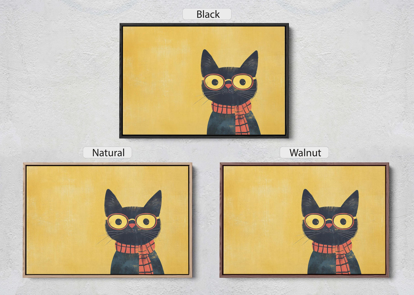 Hipster Cat, Pop Art, Modern Decor, Street Art, Animal Art, Unique Art, Kids Room, Boys Room, Girls Room