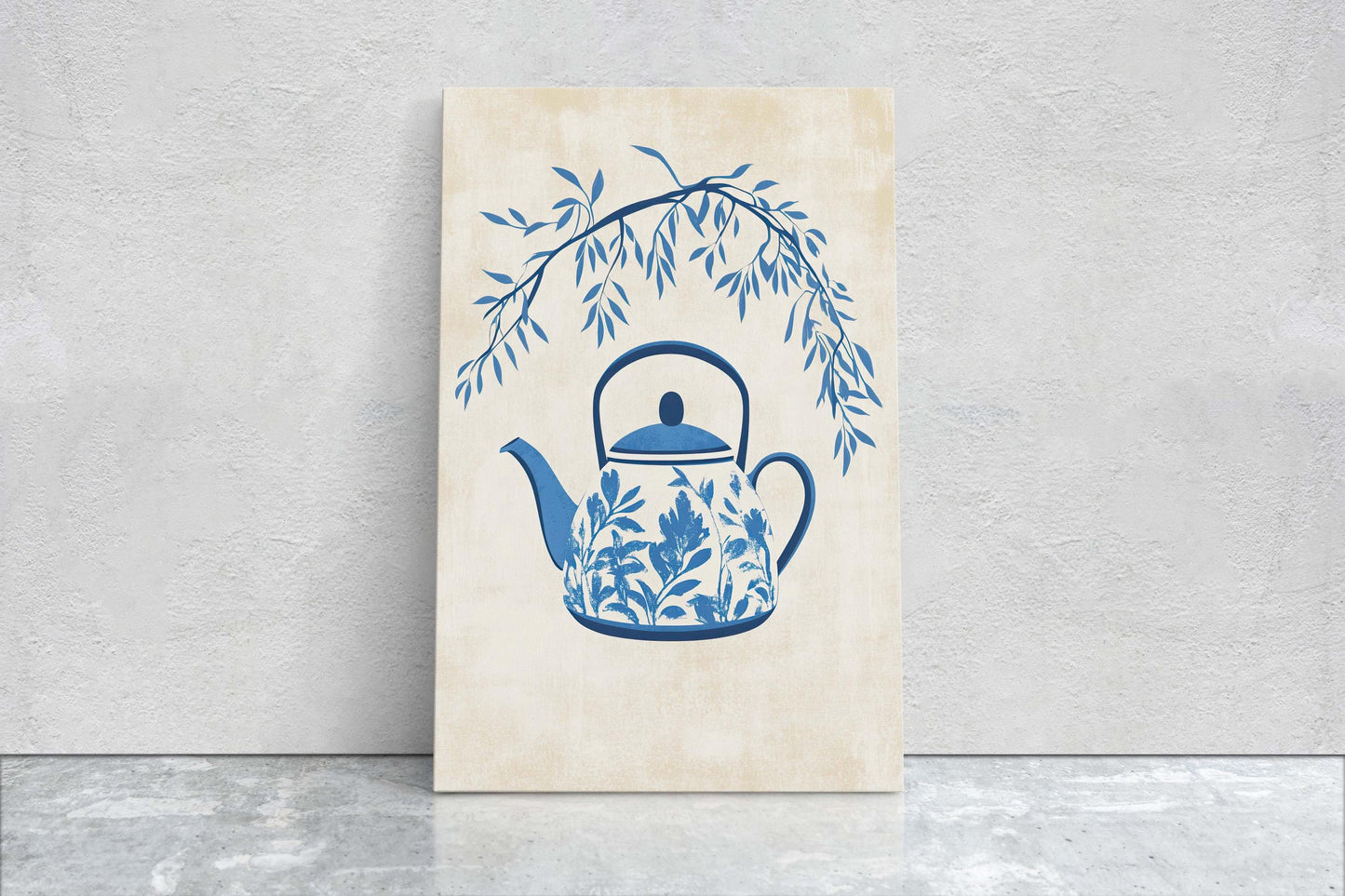 China Teapot, Willow Pattern Art, Japanese Teapot, Asian Decor