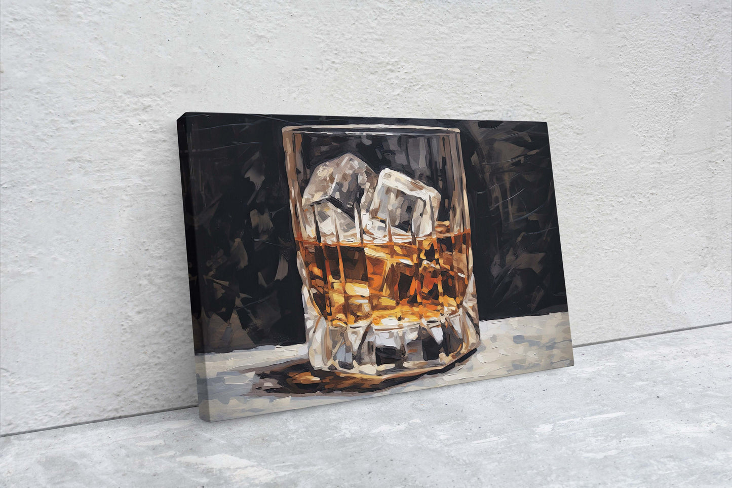 Scotch on the rocks, Bar Decor, Restaurant art, Kitchen Decor, Dining Room Art, Whiskey, Cocktail Print