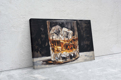 Scotch on the rocks, Bar Decor, Restaurant art, Kitchen Decor, Dining Room Art, Whiskey, Cocktail Print