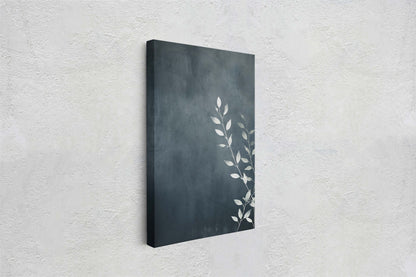 Black and White Floral, Botanical Art, Wildflower Decor, Farmhouse Print, Modern Art, Large Print, Framed Canvas