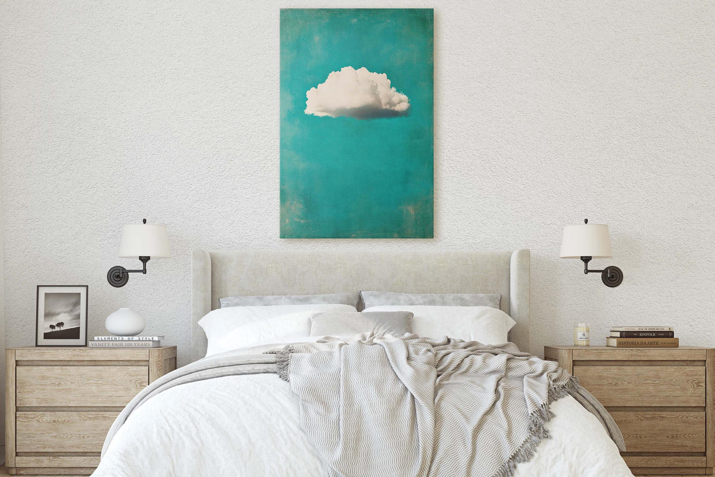 Maximalist Cloud, Emerald Green, Blue Tones