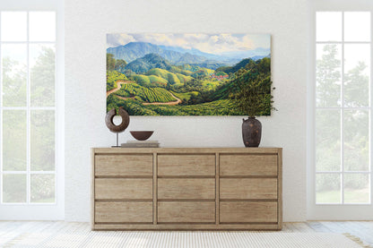 Cameron Highlands Art, Malaysia Print, Mossy Forest Art