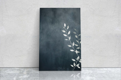 Black and White Floral, Botanical Art, Wildflower Decor, Farmhouse Print, Modern Art, Large Print, Framed Canvas