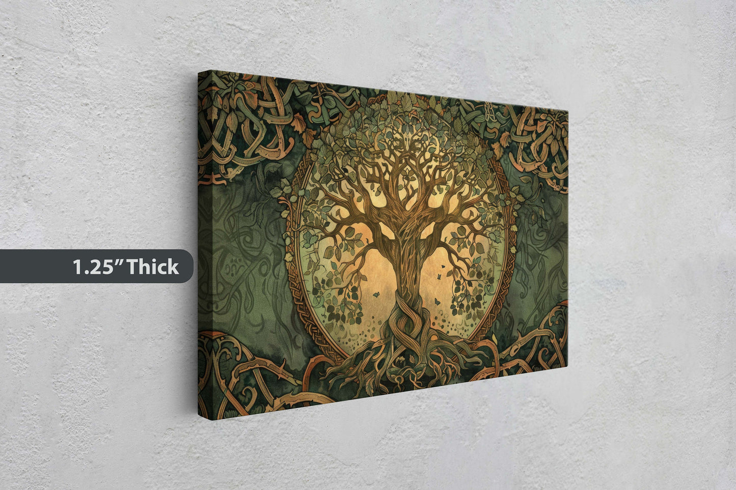 Tree of Life, Celtic Art, Yggdrasil Painting, Norse Mythology, Symbolic Artwork, Nature Decor, Abstract Nature, Large Print
