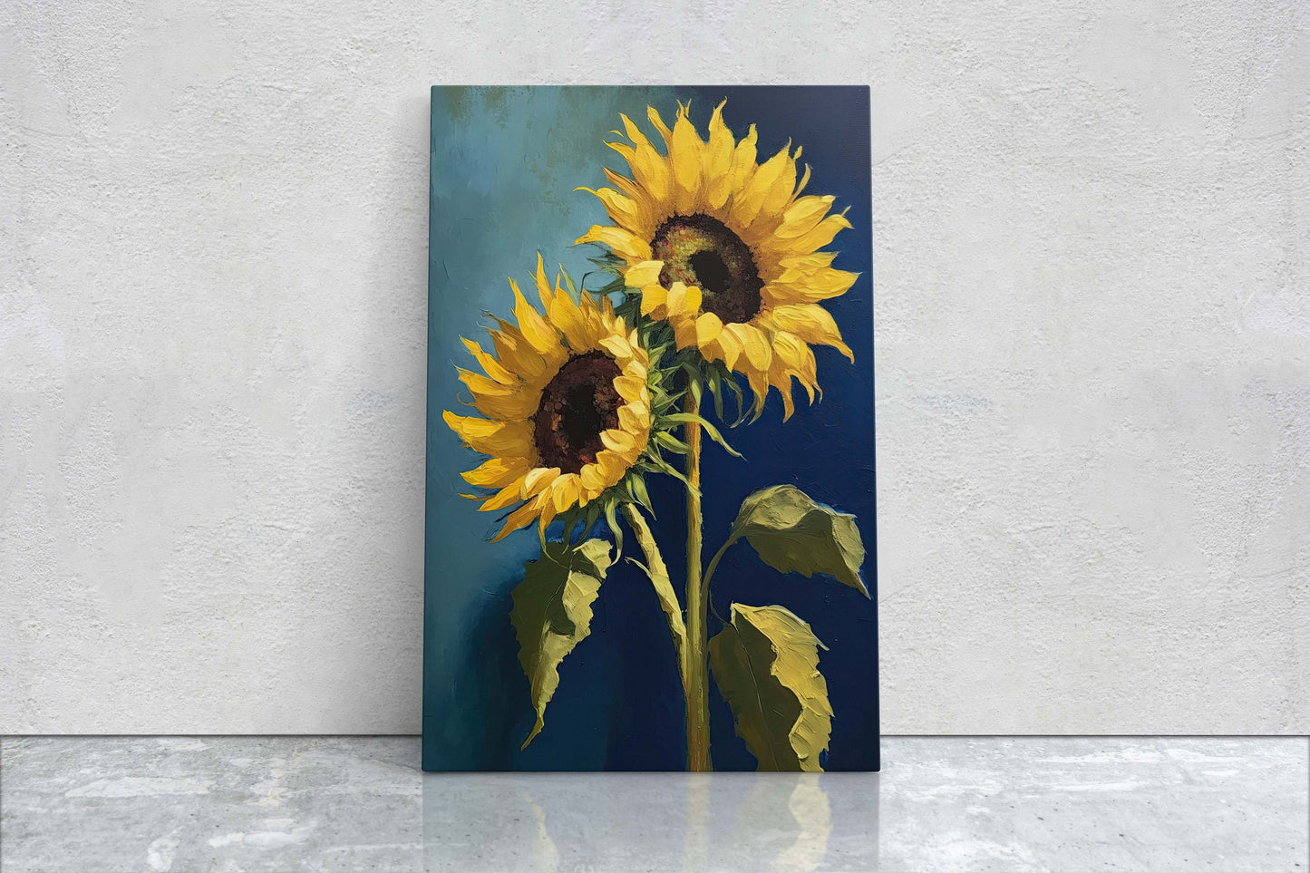 Sunflower Art, Flower Print, Wildflower, Traditional, Still Life, Farmhouse, Barn Decor, Living Room, Large Print, Ready to Hang