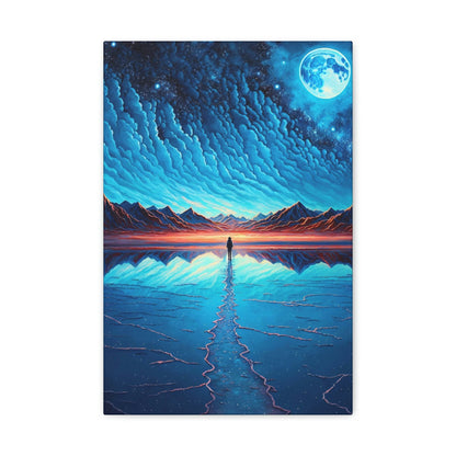 Ice Mountain View Stretched Canvas Ready to Hang