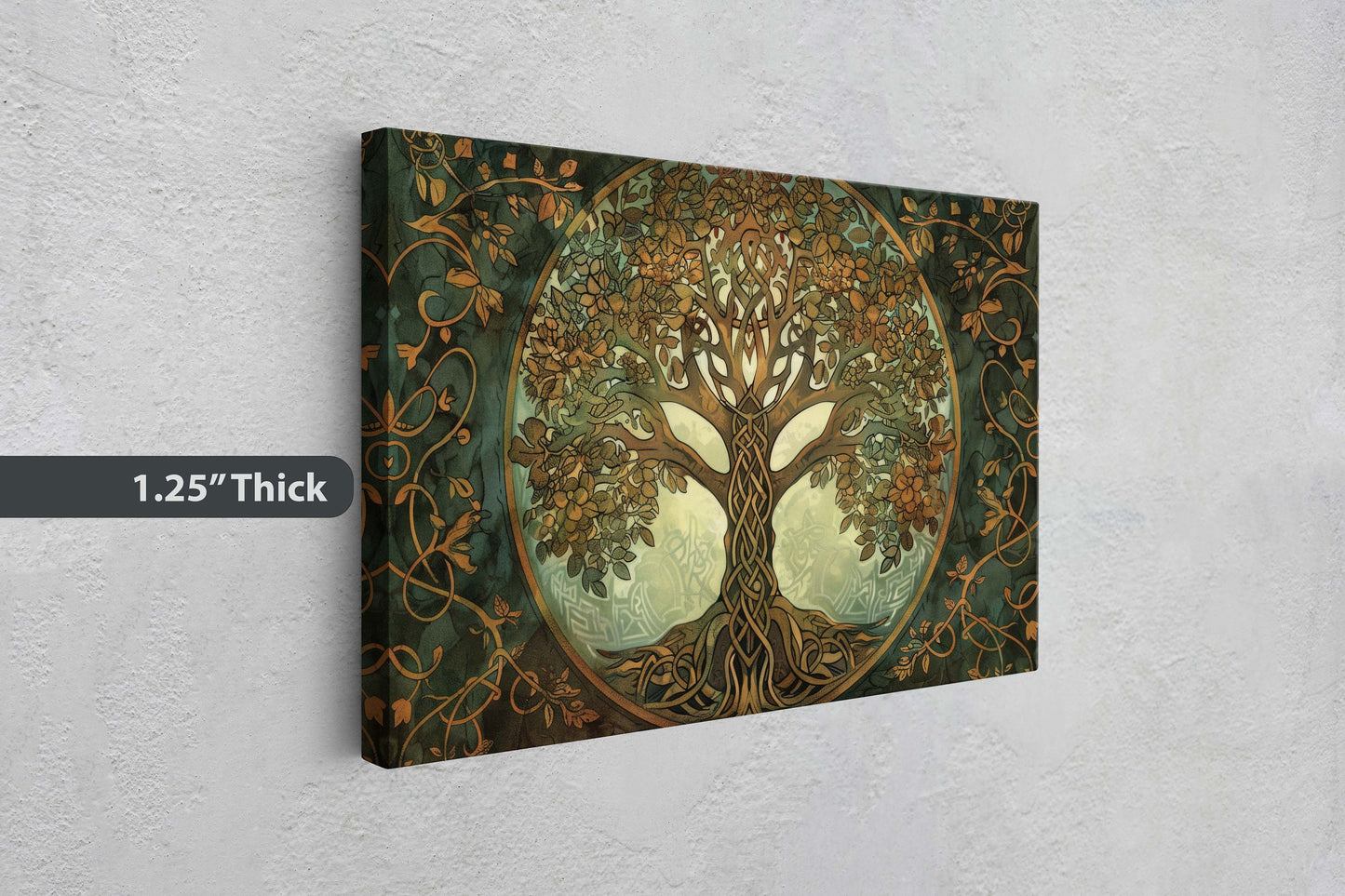Tree of Life, Yggdrasil Painting, Celtic Art, Norse Mythology, Symbolic Artwork, Nature Decor, Abstract Nature, Large Print