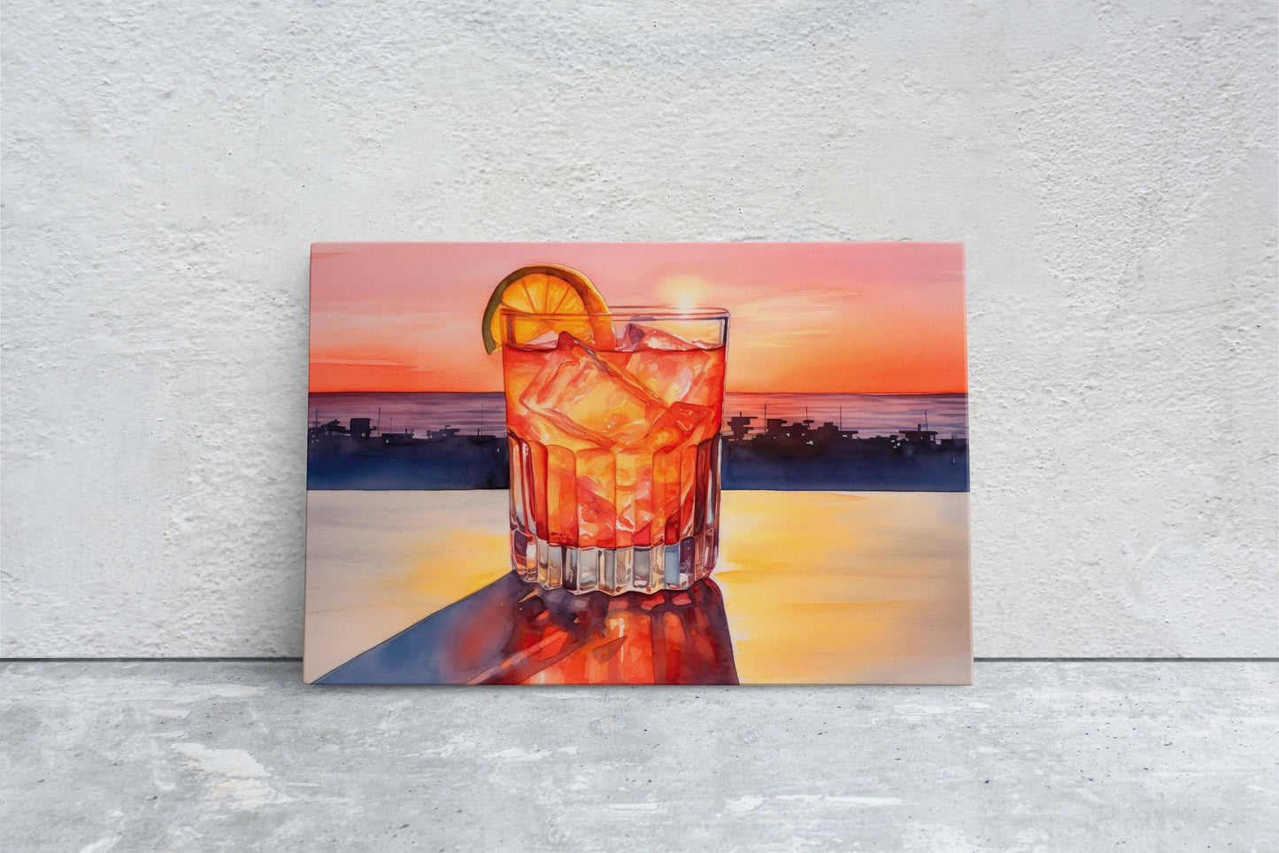 Tequila Sunrise, Mexico Beach, Bar Decor, Restaurant art, Kitchen Decor, Dining Room Art, Mexican Food, Cocktail Print