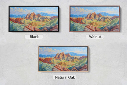 Danxia Landforms, Nature Landscape, Mountain Painting