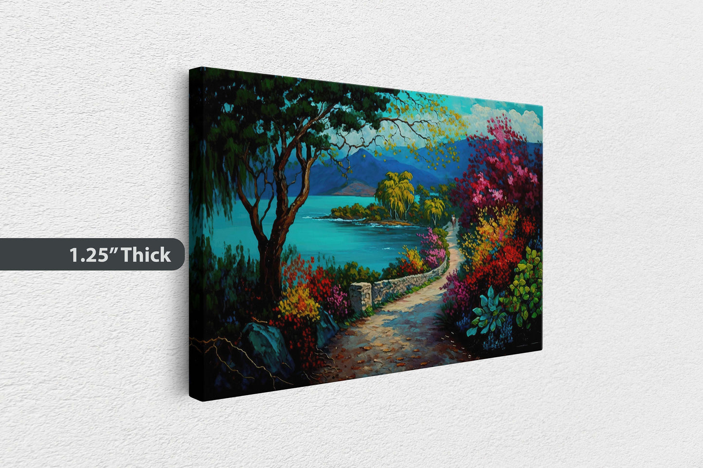 Montego Bay Jamaica, Caribbean, Canvas Art Large Print, Painting, Landscape, Second City, Mobay, Tropical, Colorful