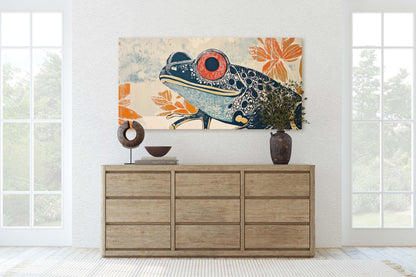 Abstract Frog Art, Scandinavian Print, Contemporary Art