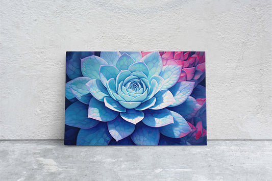 Succulent Painting, Agave Art, Cactus Decor, Gift for home, Vibrant Decor, Large Canvas Print, Ready to Hang, Bold Color