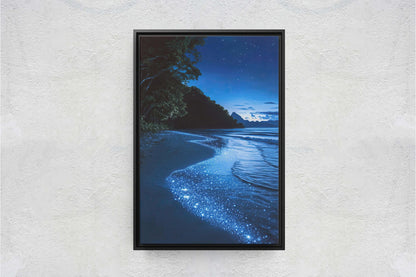 Beach Night Sky, Starry Beach, Bioluminescence, Night Beach