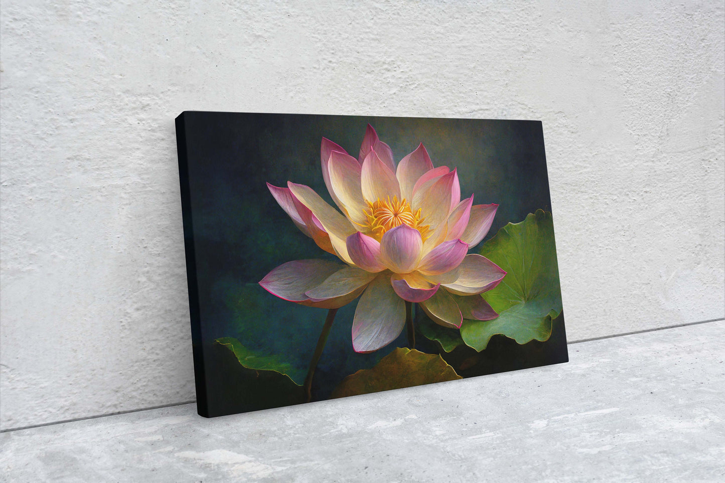 Lotus Flower Canvas Art Ready To Hang