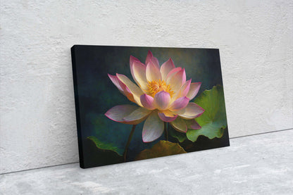 Lotus Flower Canvas Art Ready To Hang