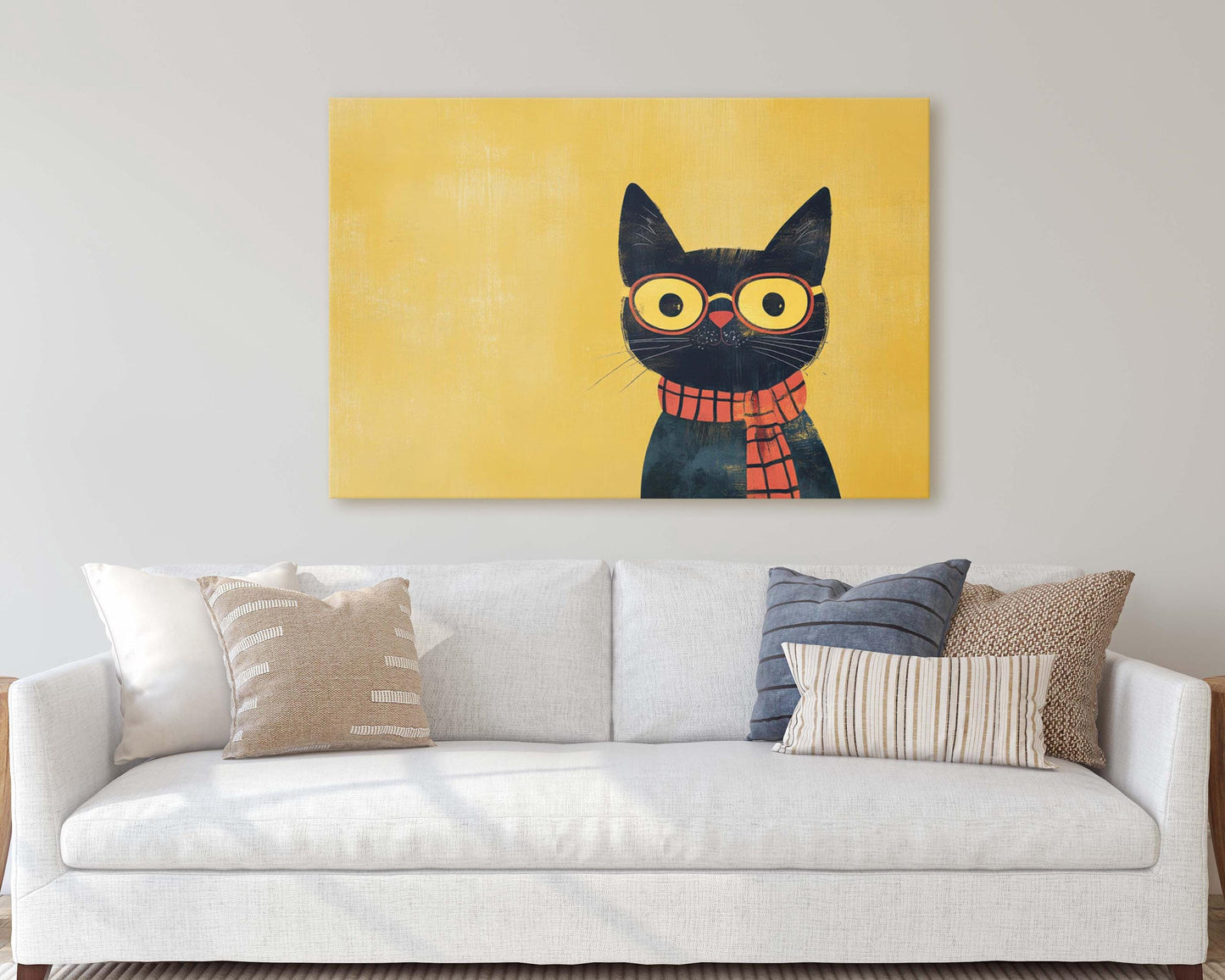 Hipster Cat, Pop Art, Modern Decor, Street Art, Animal Art, Unique Art, Kids Room, Boys Room, Girls Room