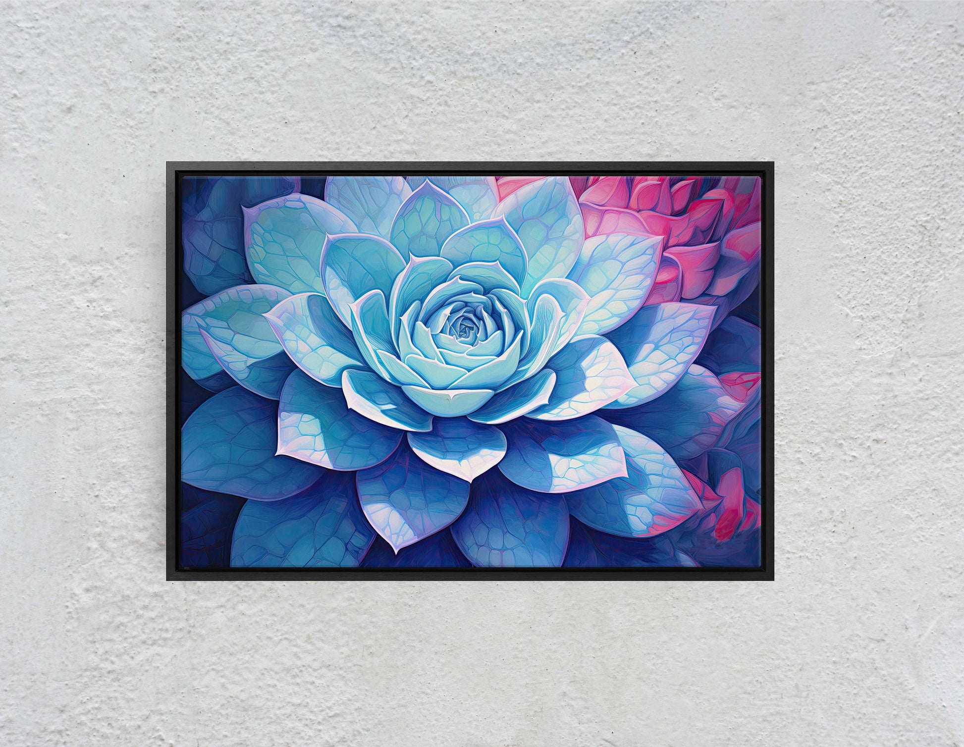 abstract succulent painting Succulent Painting, Agave Art, Cactus Decor, Gift for home, Vibrant De –  SummitCanvas