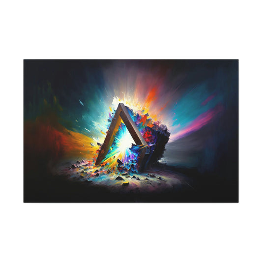 Abstract Prism Canvas Art Ready To Hang