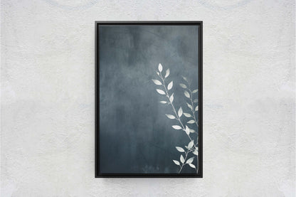 Black and White Floral, Botanical Art, Wildflower Decor, Farmhouse Print, Modern Art, Large Print, Framed Canvas