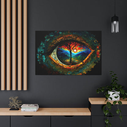Abstract Expression Eye Of Nature Canvas Art Ready To Hang | Fantasy