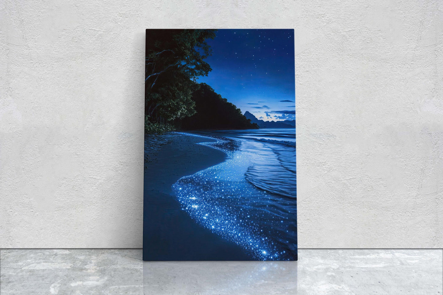 Beach Night Sky, Starry Beach, Bioluminescence, Night Beach