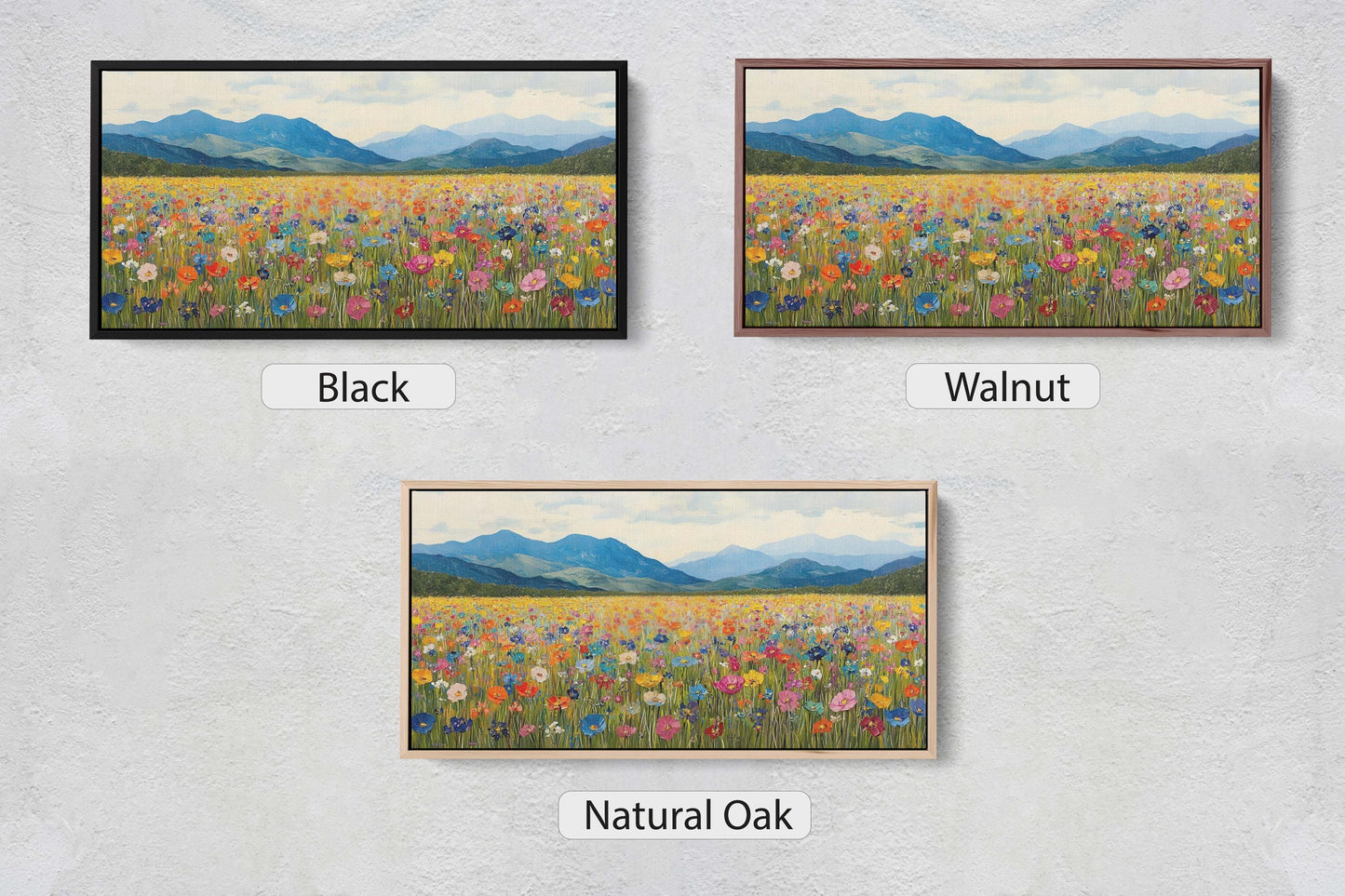 Nature's Peak,  Mountain Wildflowers, Floral Decor, Scenic Landscape