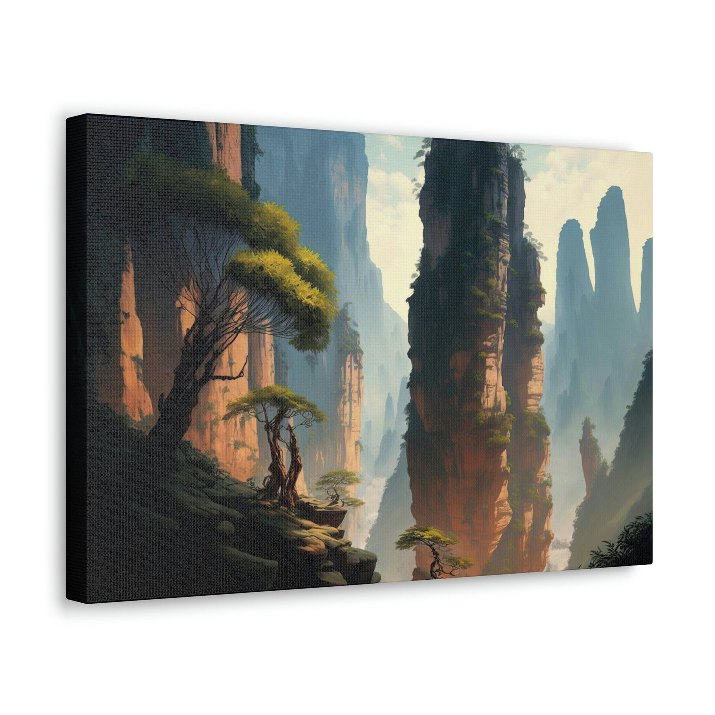 Zhangjiajie National Forest Park Art Ready To Hang Large Print, Oil Painting, Landscape, Cliffs, Natural Beauty