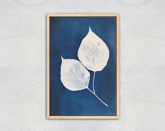 Cyanotype Leaves, Leaf painting